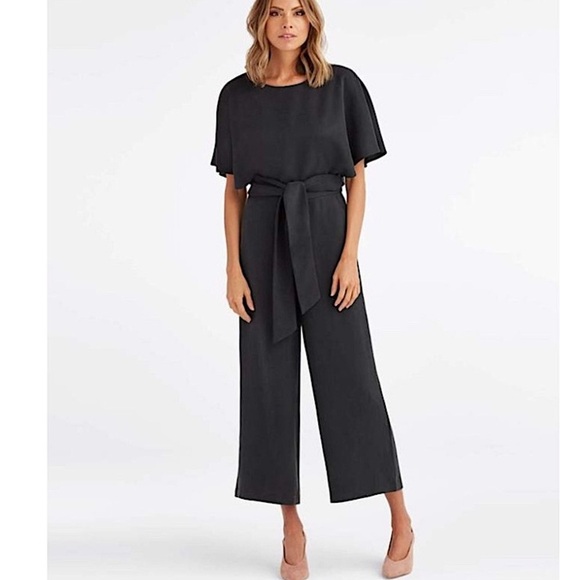 VETTA Cape Jumpsuit Wide Leg Pants Wrap Top Convertible New Capsule - Picture 7 of 17